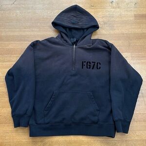 Fear of God FG7C seventh collection Overlapped 3/4 sleeve hoodie sweatshirt M